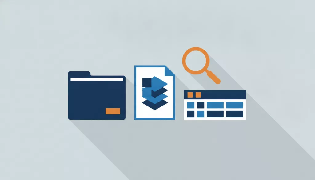 Illustration d'un dossier de contrôle fiscal et d'un fichier informatique